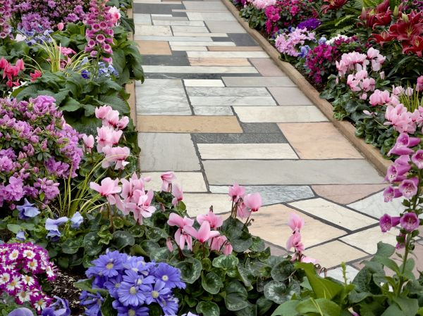 Garden Path Installation in Crystal Lake