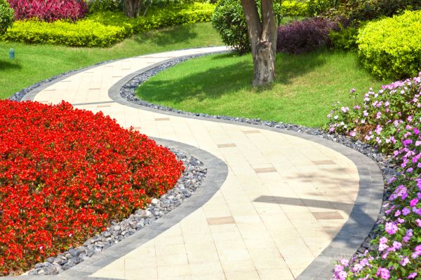Garden Walkway Installation in Crystal Lake