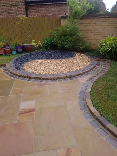 Sandstone Patio Installation in Crystal Lake