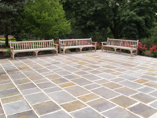 Slate Patio Installation in Crystal Lake